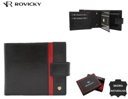 Elegancki, skórzany portfel męski - Rovicky