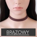 NASZYJNIK CHOKER SKÓRZANY - BRĄZ N480BR