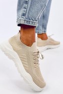 Buty sportowe skarpetkowe JAUSSA BEIGE - Inello Inello