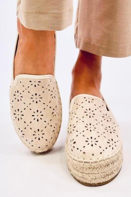 Espadryle ażurowe RIGOIS BEIGE - Inello Inello