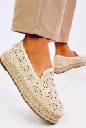 Espadryle ażurowe RIGOIS BEIGE - Inello Inello