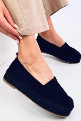 Espadryle na grubej podeszwie POULAIN BLACK - Inello Inello