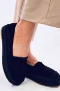 Espadryle na grubej podeszwie POULAIN BLACK - Inello Inello