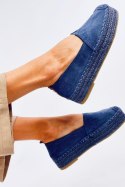 Espadryle na grubej podeszwie POULAIN BLUE - Inello Inello