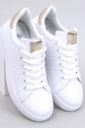 Sneakersy damskie HELARY WHITE/GOLD - Inello Inello