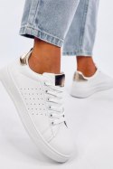 Sneakersy damskie HELARY WHITE/GOLD - Inello Inello