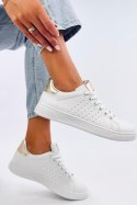 Sneakersy damskie HELARY WHITE/GOLD - Inello Inello