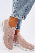 Sneakersy na koturnie skarpetkowe BAYOL PINK - Inello Inello