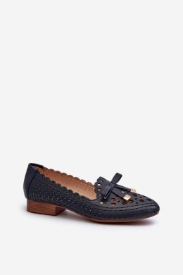 Baleriny Model Nestavia ASA222-1 Navy - Step in style Step in style