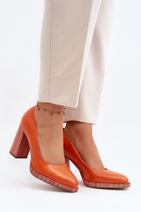 Czółenka Model Laura Messi 2746/196-837 Orange - Step in style Step in style