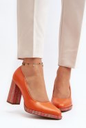 Czółenka Model Laura Messi 2746/196-837 Orange - Step in style Step in style