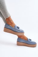 Mokasyny Model Mialani T599P Blue - Step in style Step in style