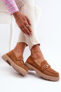 Mokasyny Model Lighas F003 Camel - Step in style Step in style