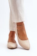 Baleriny Model Tindomiel 24BL02-7641 Beige - Step in style Step in style