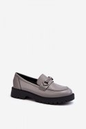 Mokasyny Model Ledda 62120 Grey - Step in style Step in style