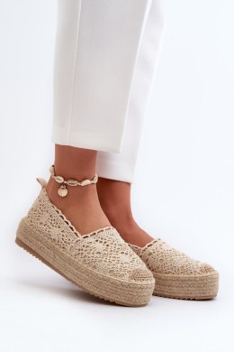 Espadryle Model Elarose C-273 Beige - Step in style Step in style