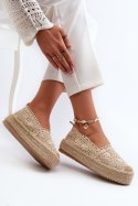 Espadryle Model Elarose C-273 Beige - Step in style Step in style