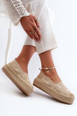 Espadryle Model Elarose C-273 Beige - Step in style Step in style