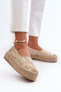 Espadryle Model Elarose C-273 Beige - Step in style Step in style