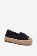 Espadryle Model Elarose C-273 Black - Step in style Step in style