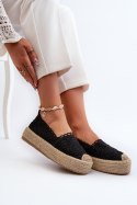 Espadryle Model Elarose C-273 Black - Step in style Step in style