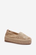 Espadryle Model Elarose C-273 Gold - Step in style Step in style