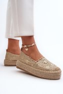 Espadryle Model Elarose C-273 Gold - Step in style Step in style