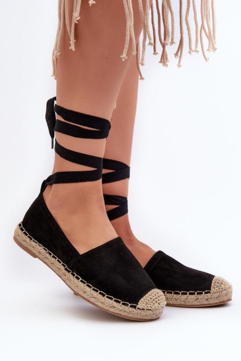 Espadryle Model Ismanne B-727 Black - Step in style Step in style