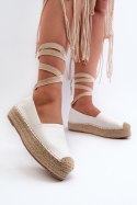 Espadryle Model Tailesse C-285 White - Step in style Step in style