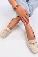 Mokasyny damskie zamszowe SOURD BEIGE - Inello Inello