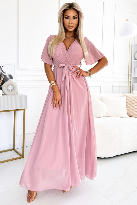 Sukienka Model 545-1 Powder Pink - Numoco - uniwersalny Numoco