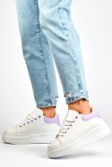 Buty Sportowe Model LL23171PU White/Violet - PRIMO - 36 PRIMO