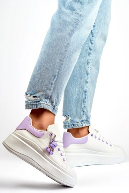 Buty Sportowe Model LL23171PU White/Violet - PRIMO - 36 PRIMO