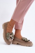 Mokasyny Model Laura Messi 2787/252 Beige - Step in style Step in style