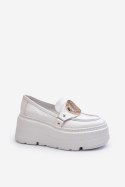 Mokasyny Model Zazoo 3458 White - Step in style Step in style