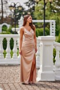 Sukienka Model Lamelia BEZ SUK0445 Beige - Roco Fashion - 34 Roco Fashion