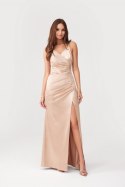 Sukienka Model Lamelia BEZ SUK0445 Beige - Roco Fashion - 40 Roco Fashion