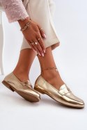 Mokasyny Model Sylvaine 24PB98-6990 Gold - Step in style Step in style