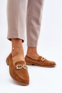 Mokasyny Model Misal 8336-79 Camel - Step in style Step in style