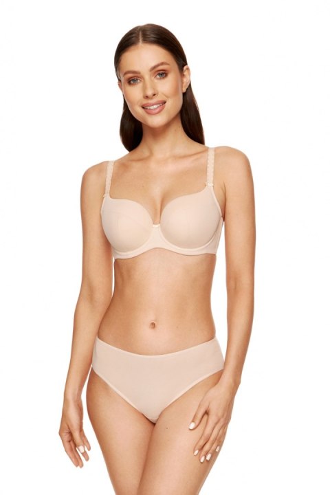 Biustonosz push up Biustonosz Usztywniany Model Anna B4 Beige - Gorteks - 65G Gorteks