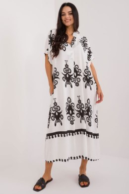 Sukienka Model DHJ-SK-17951.03X White/Black - Italy Moda - uniwersalny Italy Moda