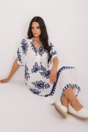 Sukienka Model DHJ-SK-17951.03X White/Navy - Italy Moda - uniwersalny Italy Moda