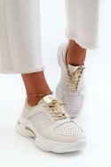 Buty Sportowe Model Dzumati 22PB32-4646 WHite/Gold - Step in style Step in style