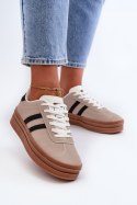 Buty Sportowe Model Egelia EV-508 Beige/Black - Step in style Step in style