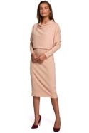 Sukienka Model S245 Beige - Stylove - 2XL/3XL Stylove