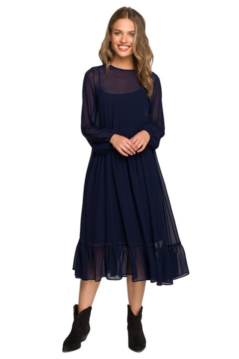 Sukienka Model S319 Navy - Stylove - L Stylove