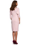 Sukienka Model S242 Powder Pink - Stylove - L Stylove