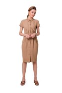 Sukienka Model S335 Beige - Stylove - XXL Stylove