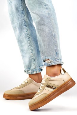 Buty Sportowe Model A185BE Beige - PRIMO - 36 PRIMO