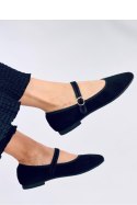 Baleriny w stylu Mary Jane GOLINS BLACK - Inello Inello